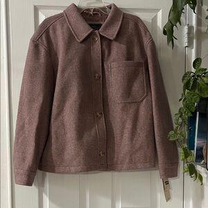 Levi's womens Harper Wool Shortie Jacket XXL Rose Taupe